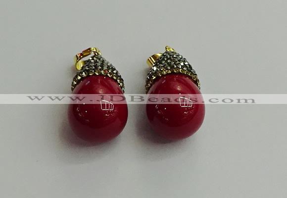 CGP323 15*25mm - 15*30mm teardrop pearl shell pendants wholesale