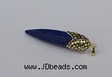 CGP3361 15*50mm - 16*65mm sticks lapis lazuli gemstone pendants