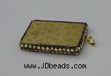 CGP3421 35*60mm - 40*50mm rectangle fossil coral pendants