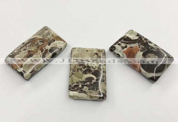 CGP3538 28*42mm - 32*48mm rectangle ocean agate slab pendants