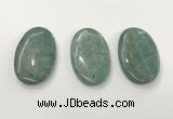 CGP3614 35*60mm oval amazonite gemstone pendants wholesale