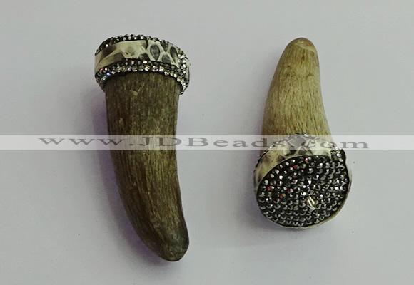 CGP398 20*70mm ox horn pendants wholesale