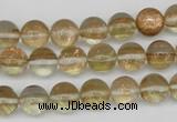 CGQ51 15.5 inches 6mm round gold sand quartz beads wholesale