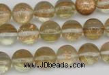 CGQ52 15.5 inches 10mm round gold sand quartz beads wholesale