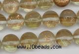 CGQ53 15.5 inches 12mm round gold sand quartz beads wholesale