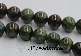 CGR03 16 inches 10mm round green rain forest stone beads wholesale