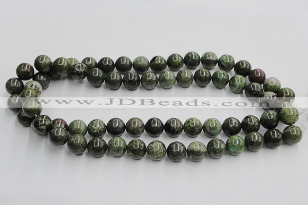 CGR04 16 inches 12mm round green rain forest stone beads wholesale