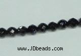 CGS105 15.5 inches 6mm faceted round blue goldstone beads wholesale