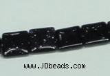 CGS127 15.5 inches 12*12mm square blue goldstone beads wholesale