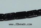 CGS129 15.5 inches 10*14mm rectangle blue goldstone beads wholesale