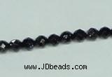 CGS138 15.5 inches 4mm faceted round blue goldstone beads wholesale