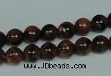 CGS202 15.5 inches 8mm round blue & brown goldstone beads wholesale