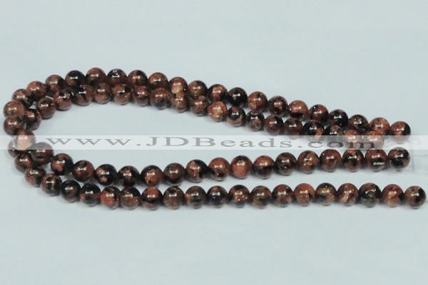 CGS203 15.5 inches 10mm round blue & brown goldstone beads wholesale