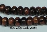 CGS207 15.5 inches 7*10mm rondelle blue & brown goldstone beads wholesale