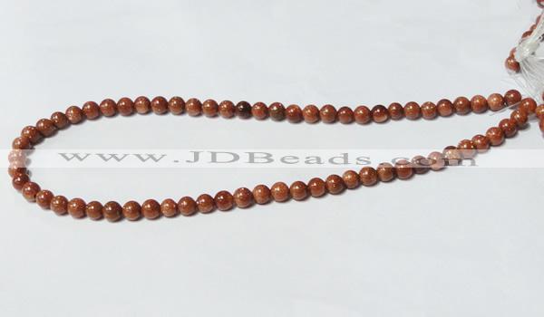 CGS50 15.5 inches 6mm round goldstone beads wholesale