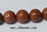 CGS53 15.5 inches 14mm round goldstone beads wholesale