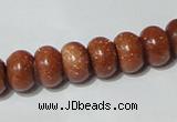 CGS65 15.5 inches 8*12mm rondelle goldstone beads wholesale