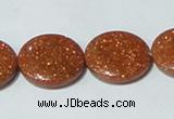 CGS76 15.5 inches 20mm coin goldstone beads wholesale