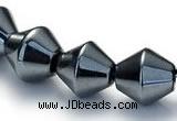 CHE06 14.5 inches 8*8mm bicone shape hematite beads Wholesale