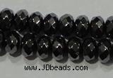 CHE103 15.5 inches 4*6mm faceted rondelle hematite beads wholesale