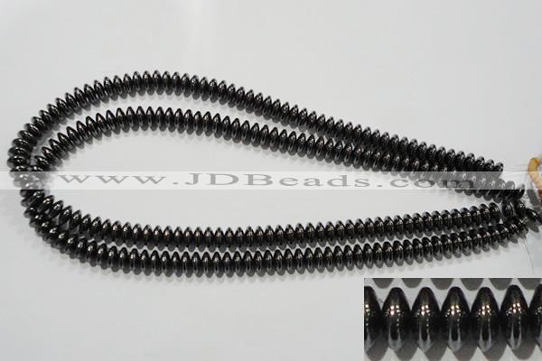 CHE108 15.5 inches 5*8mm rondelle hematite beads wholesale