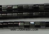 CHE125 15.5 inches 3*4mm faceted tube hematite beads wholesale