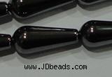 CHE149 15.5 inches 8*20mm teardrop hematite beads wholesale