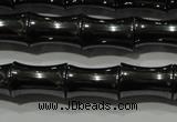 CHE204 15.5 inches 8*12mm bamboo hematite beads wholesale