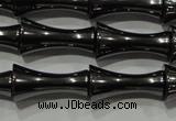 CHE205 15.5 inches 8*16mm bamboo hematite beads wholesale