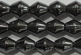 CHE211 15.5 inches 6*6mm bicone hematite beads wholesale