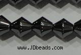 CHE212 15.5 inches 8*8mm bicone hematite beads wholesale