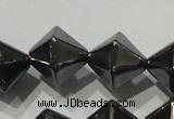 CHE218 15.5 inches 12*12mm faceted bicone hematite beads wholesale