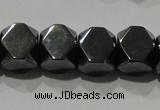 CHE223 15.5 inches 8*8mm faceted cube hematite beads wholesale