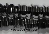 CHE241 15.5 inches 8*8mm tower hematite beads wholesale