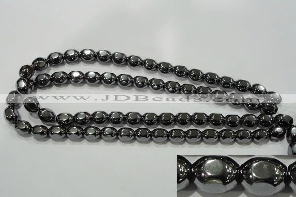 CHE247 15.5 inches 10*12mm lantern hematite beads wholesale