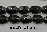 CHE281 15.5 inches 10*14mm faceted oval hematite beads wholesale