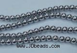 CHE421 15.5 inches 2mm round plated hematite beads wholesale