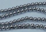 CHE422 15.5 inches 3mm round plated hematite beads wholesale