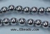 CHE427 15.5 inches 12mm round plated hematite beads wholesale