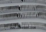 CHE578 15.5 inches 1*4*4mm square plated hematite beads wholesale