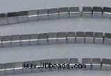 CHE598 15.5 inches 3*3mm cube plated hematite beads wholesale