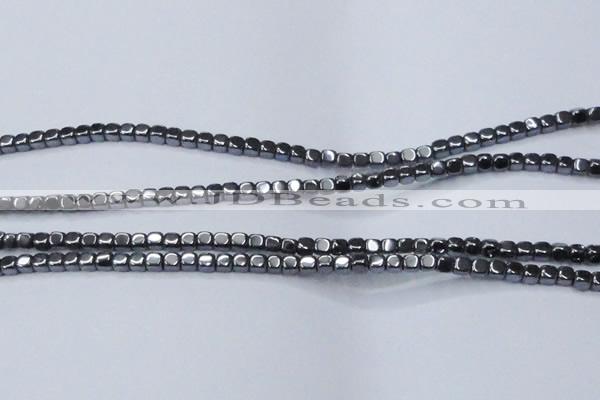 CHE818 15.5 inches 4*4mm dice hematite beads wholesale