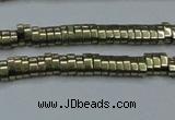 CHE930 15.5 inches 1*2*3mm oval plated hematite beads wholesale