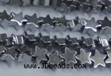 CHE936 15.5 inches 4mm star plated hematite beads wholesale