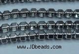 CHE981 15.5 inches 4*4mm plated hematite beads wholesale