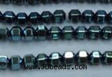 CHE986 15.5 inches 4*4mm plated hematite beads wholesale