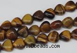 CHG05 15.5 inches 8*8mm heart yellow tiger eye beads wholesale