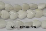 CHG22 15.5 inches 10*10mm heart shell beads wholesale