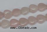 CHG25 15.5 inches 10*10mm heart rose quartz beads wholesale