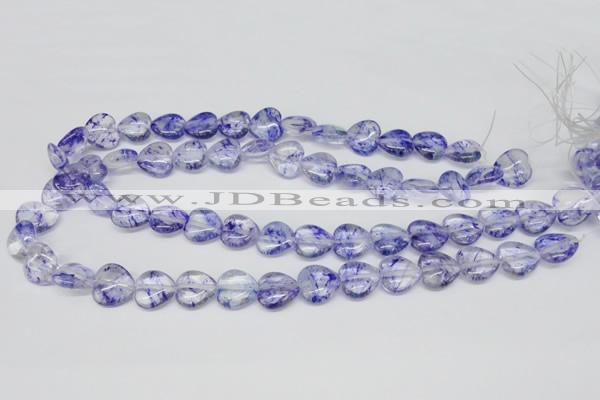 CHG44 15.5 inches 14*14mm heart dyed crystal beads wholesale